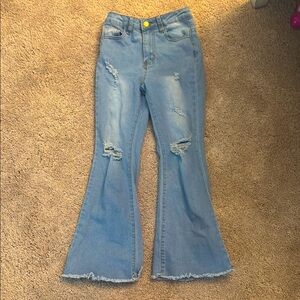 Women's Blue Flared Jeans